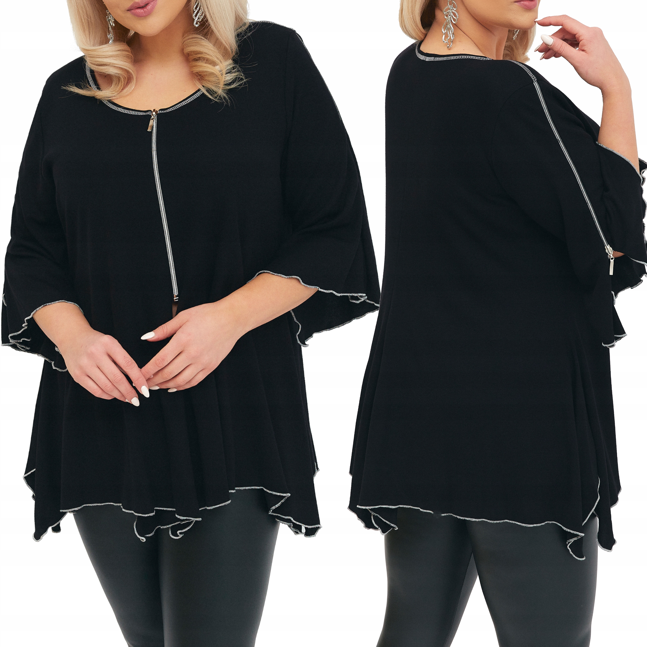 

Zakiet Damski Krotki Duze Rozmiary Bluzka Damska