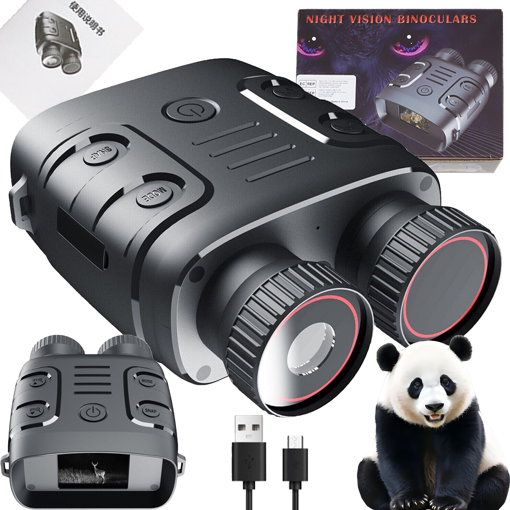 Dalekohled Pro Noční Vidění Lovecký Displej 2.4 Palců Zoom 10X Dosah 800 M Hd