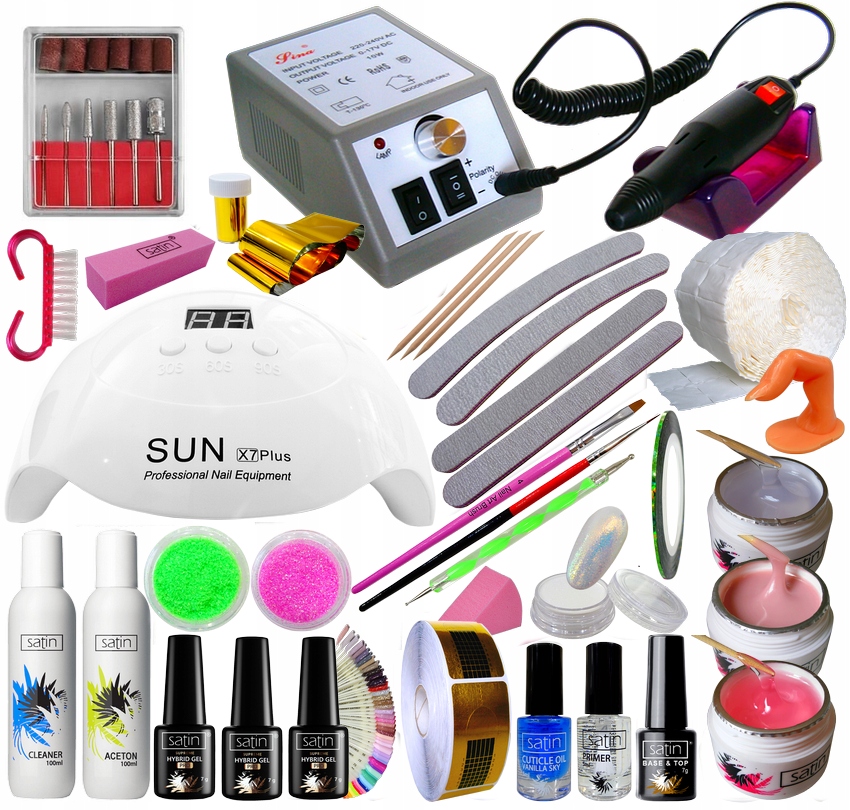 Sada Na Nehty Gelová Hybridní Lampa Bruska