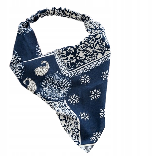 

Gumka włosów chusta opaska bandana rock granatowa