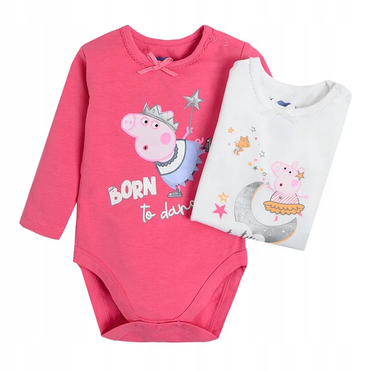 

Cool Club Body długi rękaw Świnka Peppa 2-pack r92