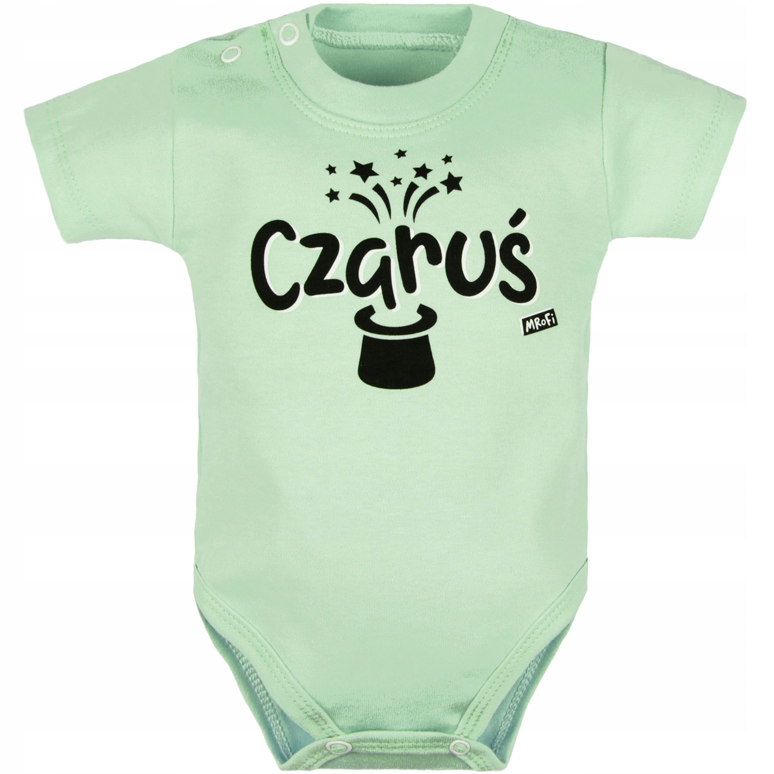 

Body krótki rękaw Śmieszne 104 z napisem Bawełna