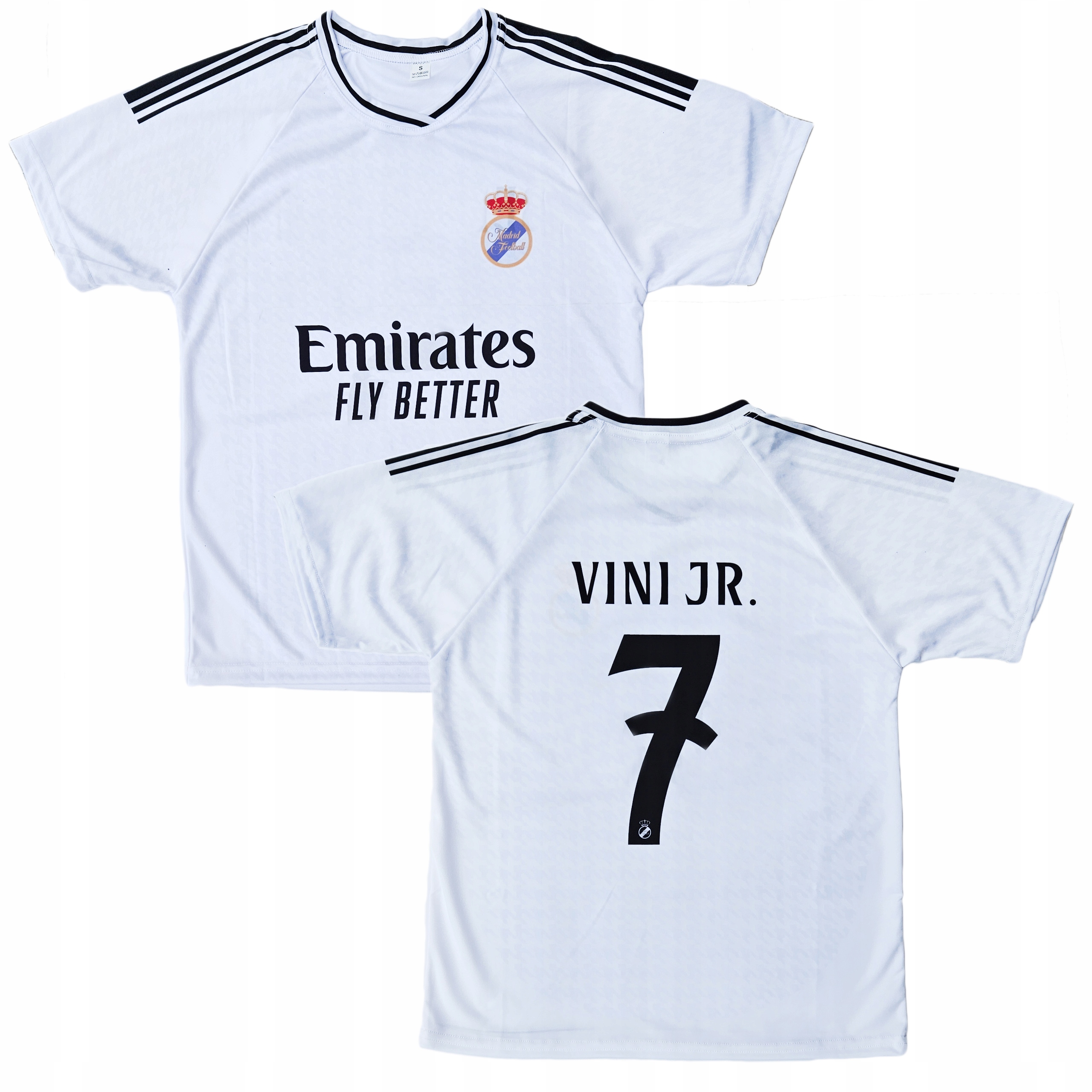 KOSZULKA PIŁKARSKA VINI JR REAL Rozmiar M KOSZULKA SPORTOWA MADRYT