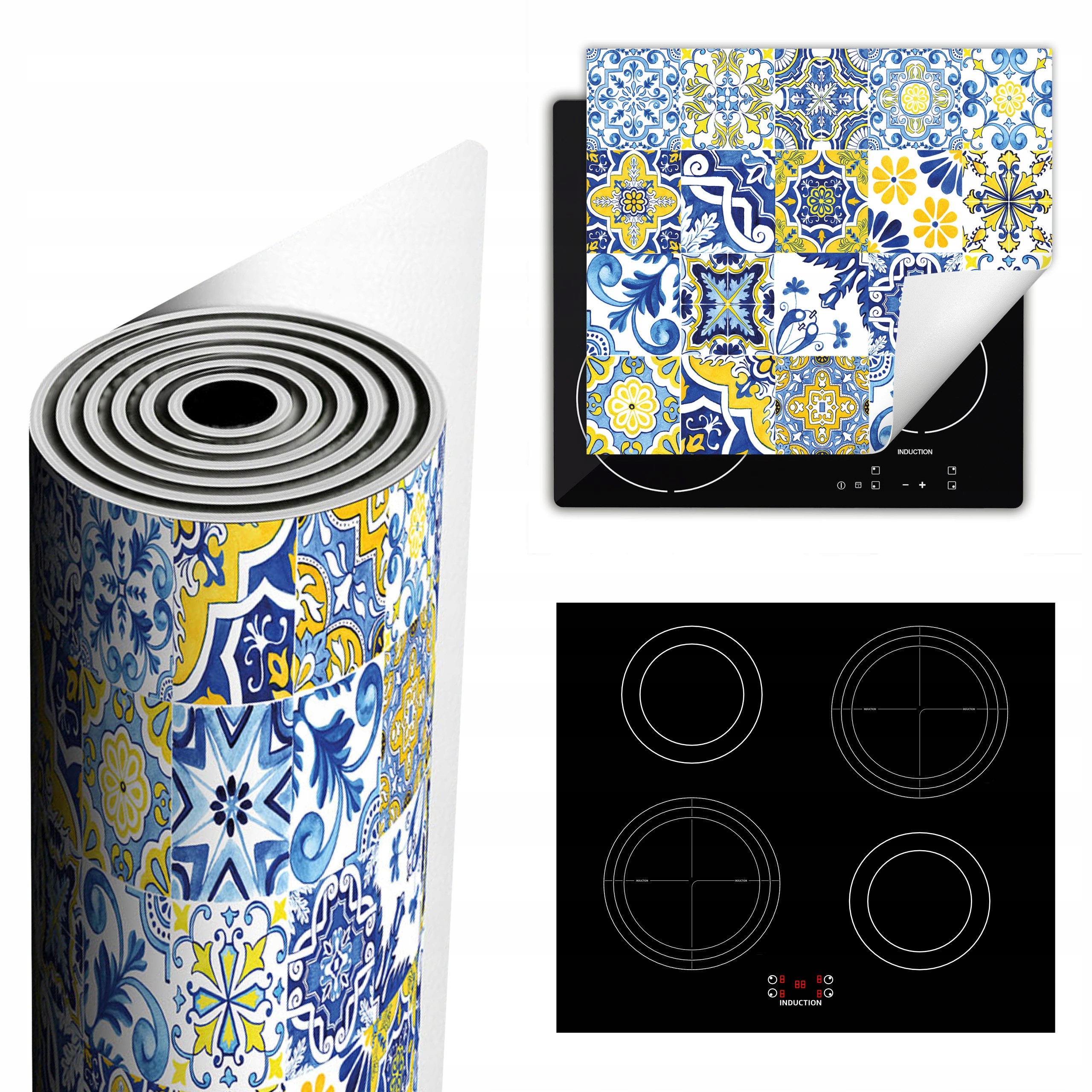 Ochranná Podložka Na Sporák Pro Více Místa 60x52 žlutá mozaika