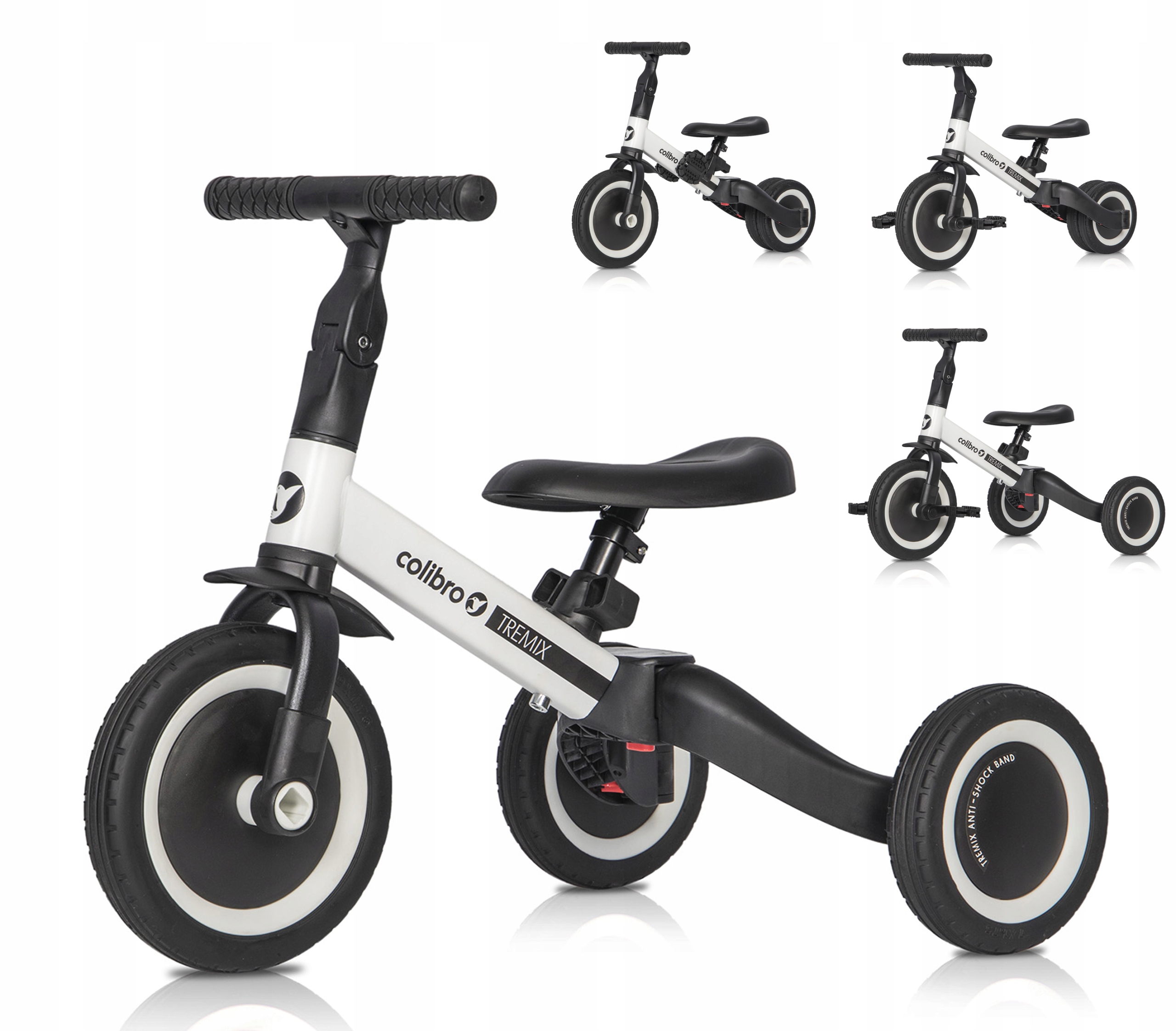 

Jeździk rowerek trójkołowy biegowy Tremix 4w1 12m+