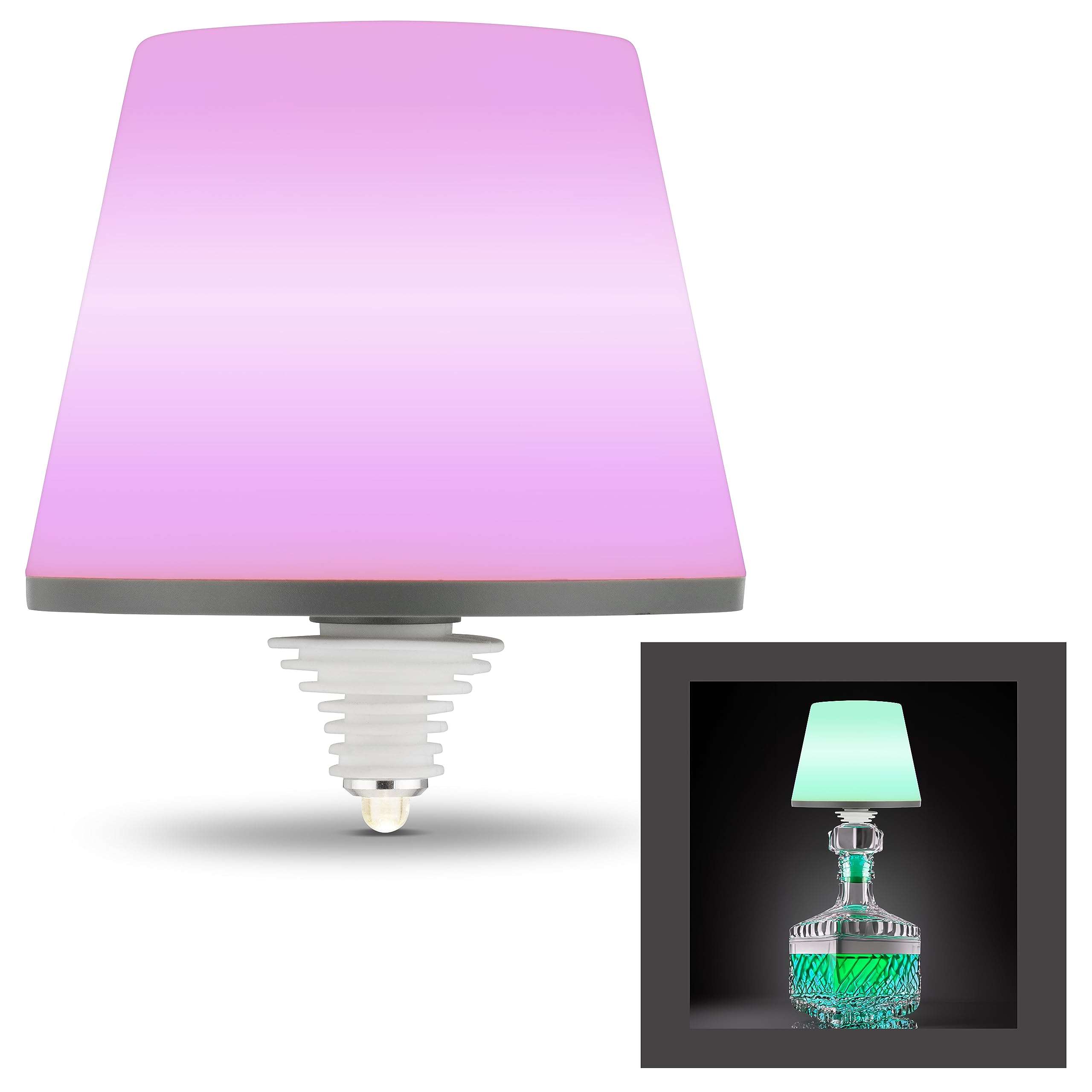 Rev Led Bottle Lamp wireless Lamprusco warmwhite & Rgb