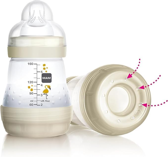 MAM Easy Start Butelka Antykolkowa Dla Niemowląt 260ml 2 Sztuki Niebieska — miniatura 4