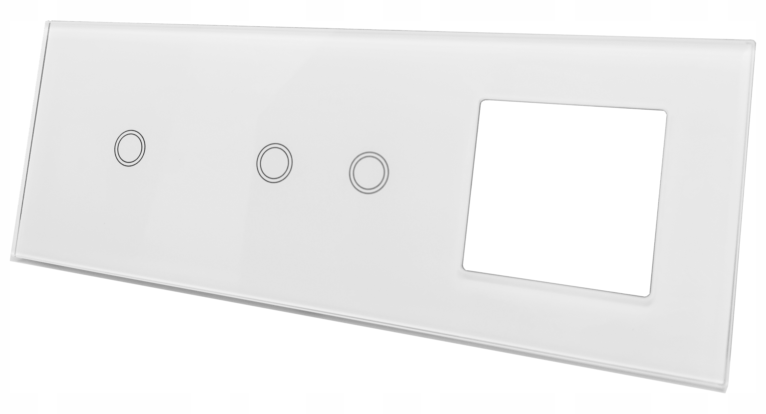 

Panel Szklany Dotykowy Włącznik Gniazdo 1+2+1G