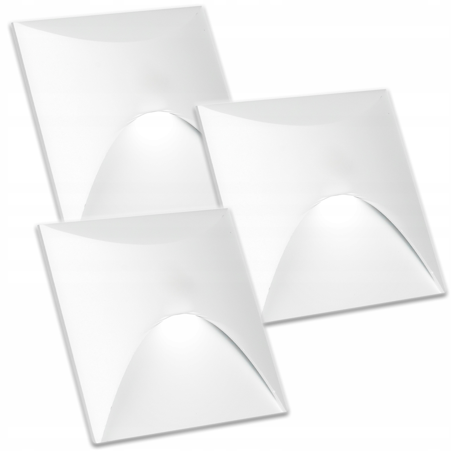 3x Aluminiové Svítidlo Schodišťové Osvětlovací Snímač Soumraku