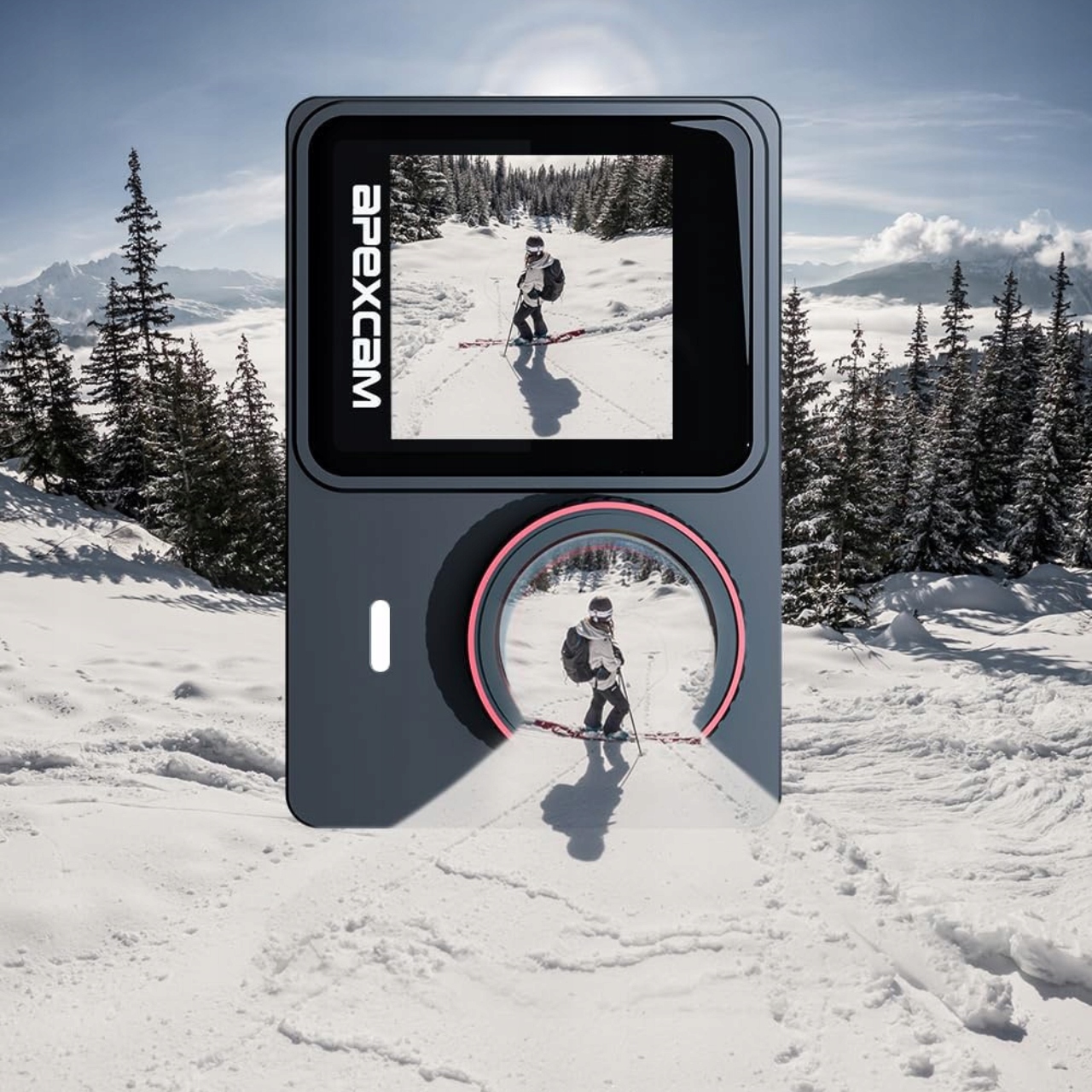 APEXCAM Kamera Sportowa 4K 60FPS 24MP Ekran Dotykowy WiFi 40M Podwodna — miniatura 8