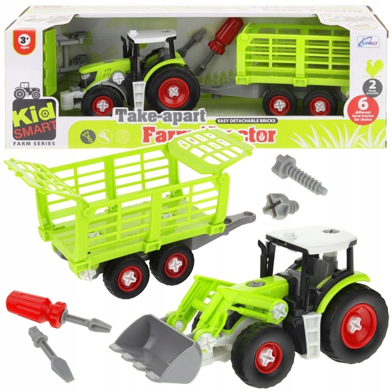 

Rozkręcany Traktor z Przyczepą do Skręcania