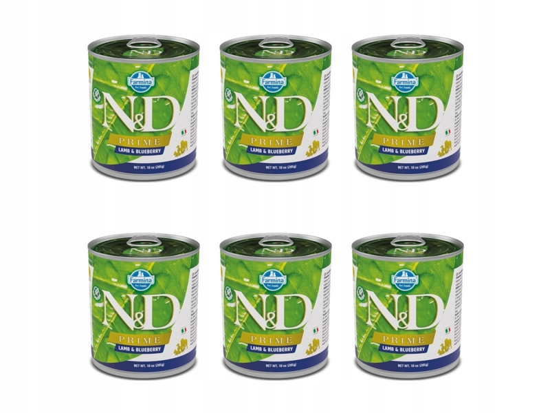 Karma dla psa Farmina N&d Prime Jagnięcina z borówką 6 x 285 g