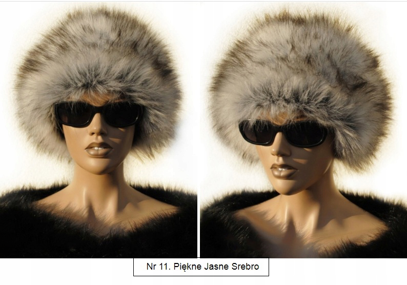 CZAPKA zimowa FUTRZANA damska TOCZEK Długość (cm) 58 cm