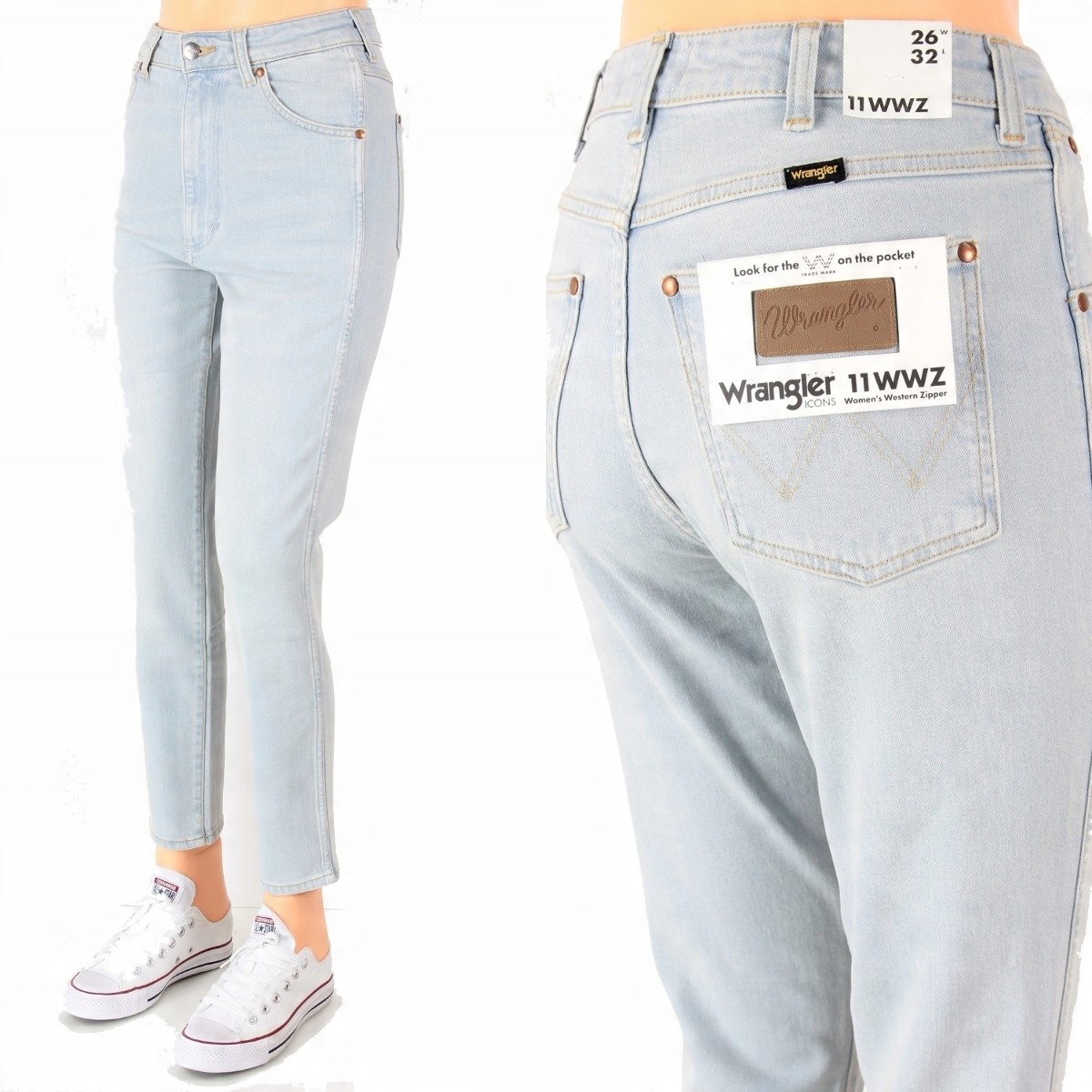 

Wrangler 11WWZ Mom Tapered Jeans Boyfriend W26 L32