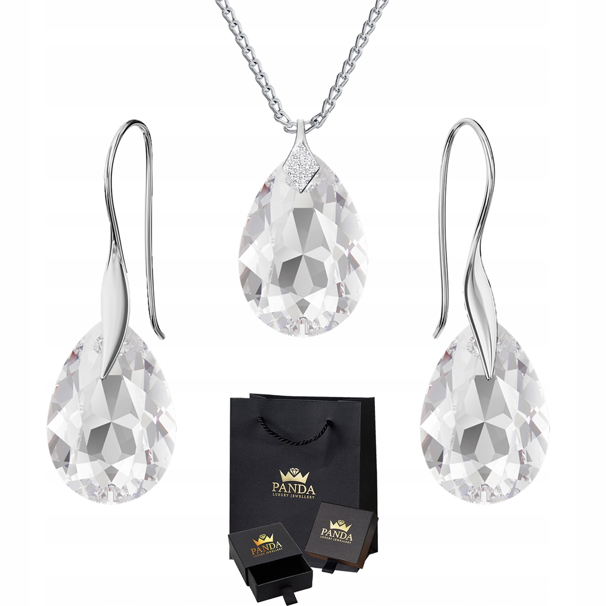 

Komplet Biżuterii Haki Swarovski Srebro Prezent