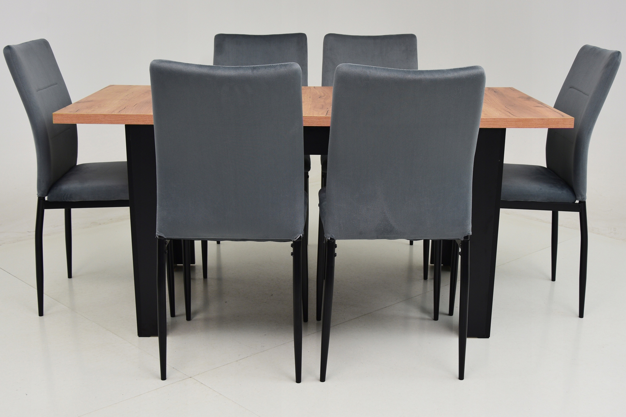 Solidny stół 80x140 rozkładany do 180cm i 6 krzeseł DO SALONU JADALNI KUCHN Długość stołu 140 cm