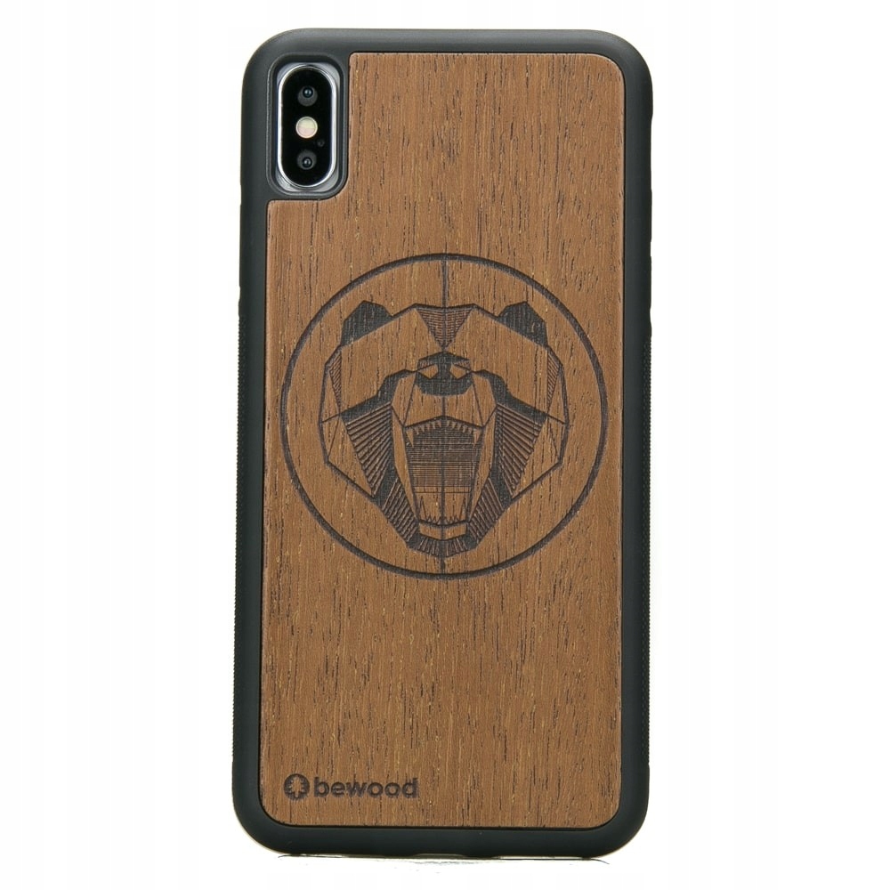 Pouzdro Bewood pro iPhone Xs Max Medvěd Merbau