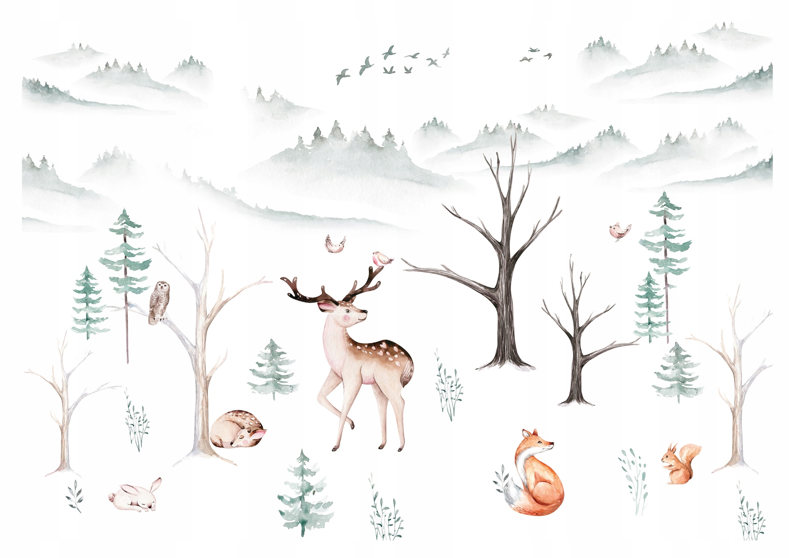 Fototapeta Lesní zvířata pro děti 368x254