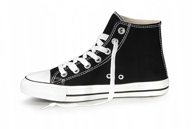 Buty męskie Trampki Wysokie za kostkę czarne P3