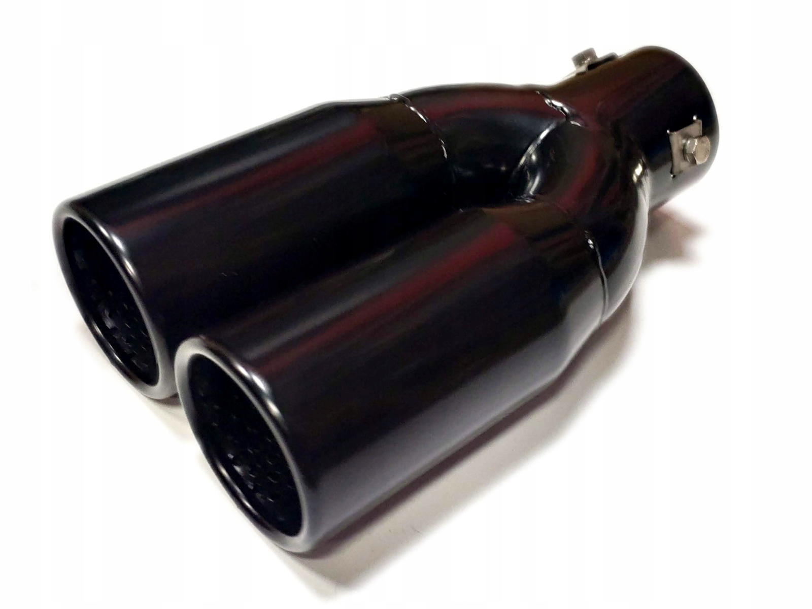 5837 - Наконечник глушителя черный 63MMX2 двухтрубный стильный