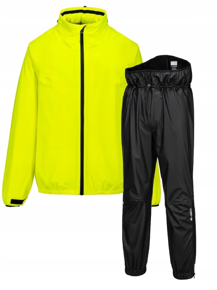 Dvojdielna motocyklová dažďová kombinéza K-out Air fluo L