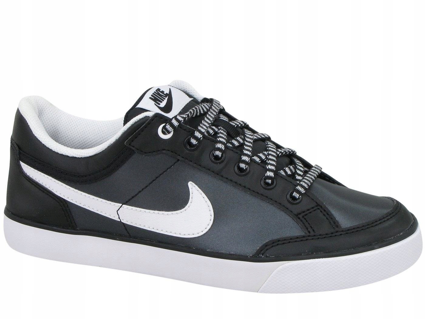 NIKE CAPRI COURT BUTY TENISÓWKI TRAMPKI CZARNE