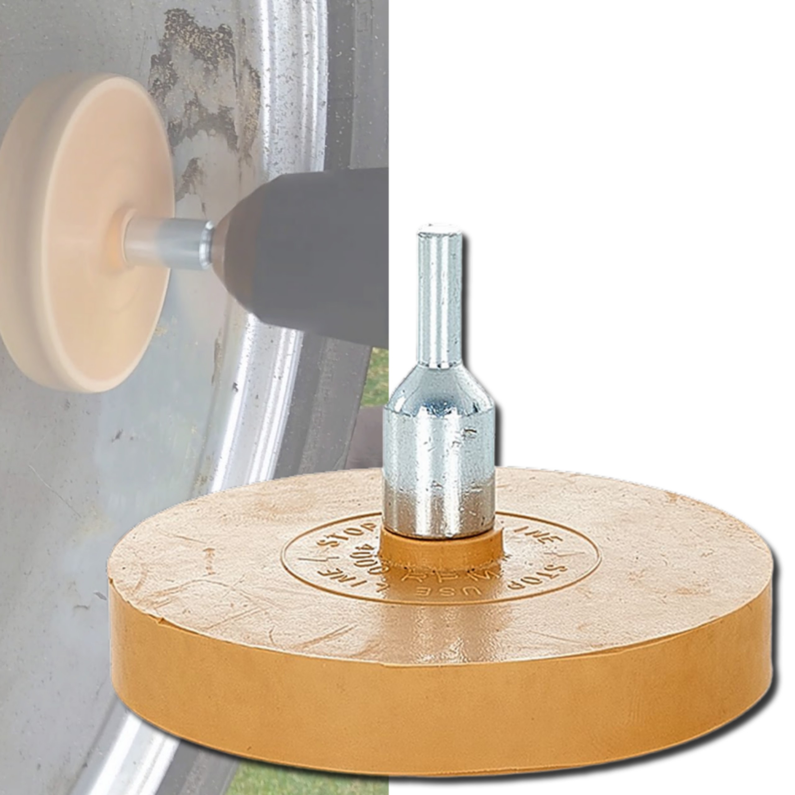 Gumowy krążek do usuwania kleju Łagodny Adapter