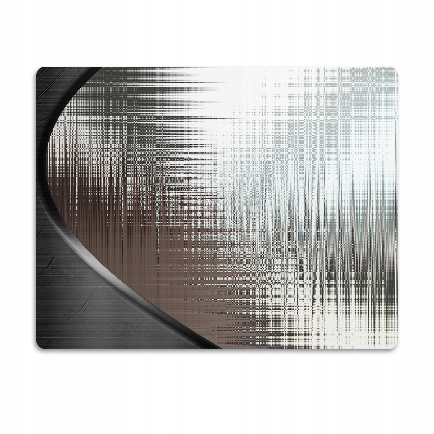 Levně Podložka pro psa pod misku Abstrakce stříbra 90x60 cm