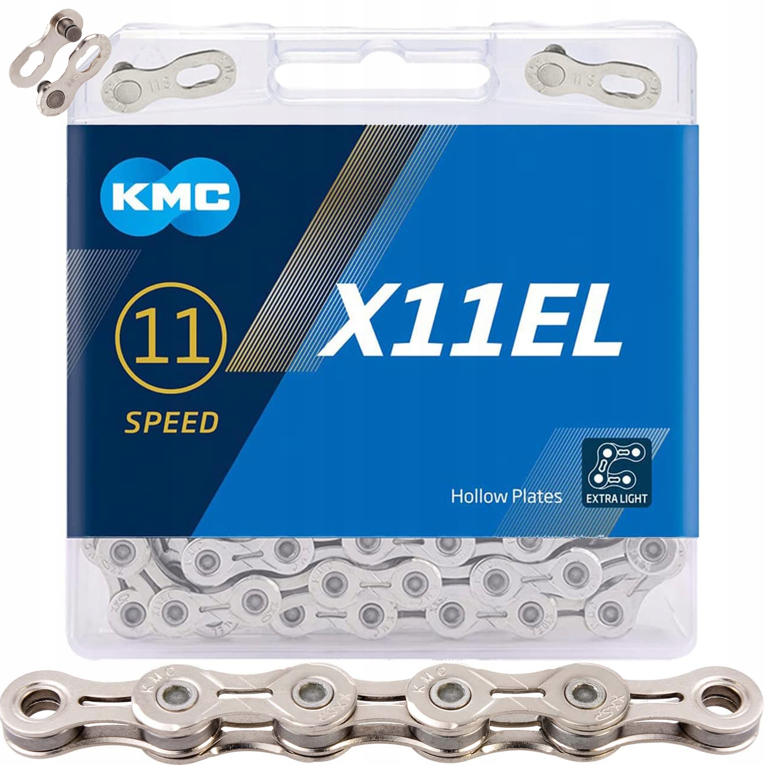 Kmc Řetěz X11 El 118 článků stříbrný Box (1/2" X 11/128")