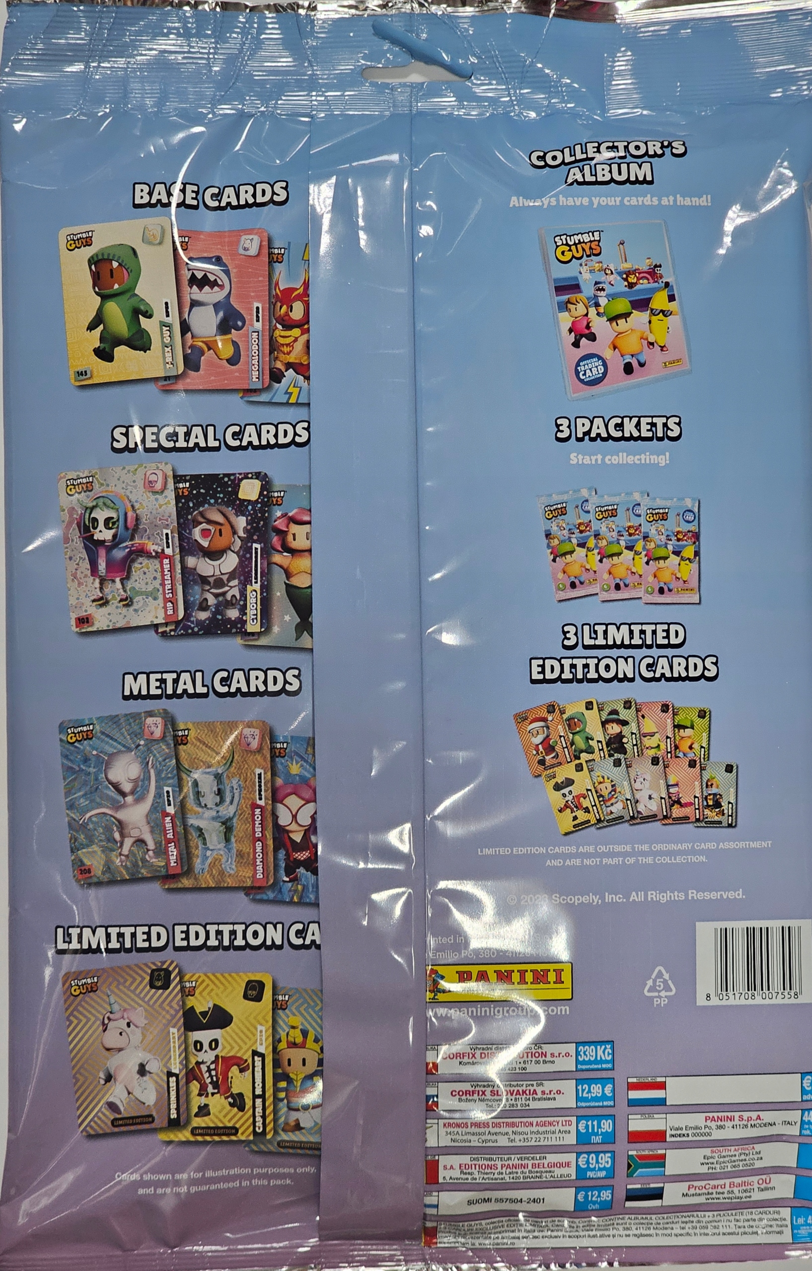 Panini ALBUM NA KARTY ZESTAW STARTOWY STUMBLE GUYS trading card 1 / 2024 Rok wydania 2024