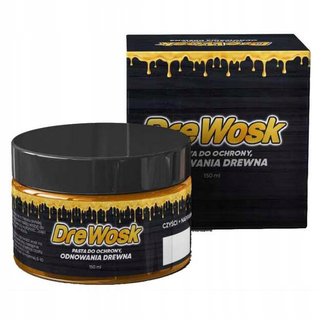 Wosk Pszczeli Do Drewna Mebli Pasta z Wosku Pszczelego DreWosk 150 ml
