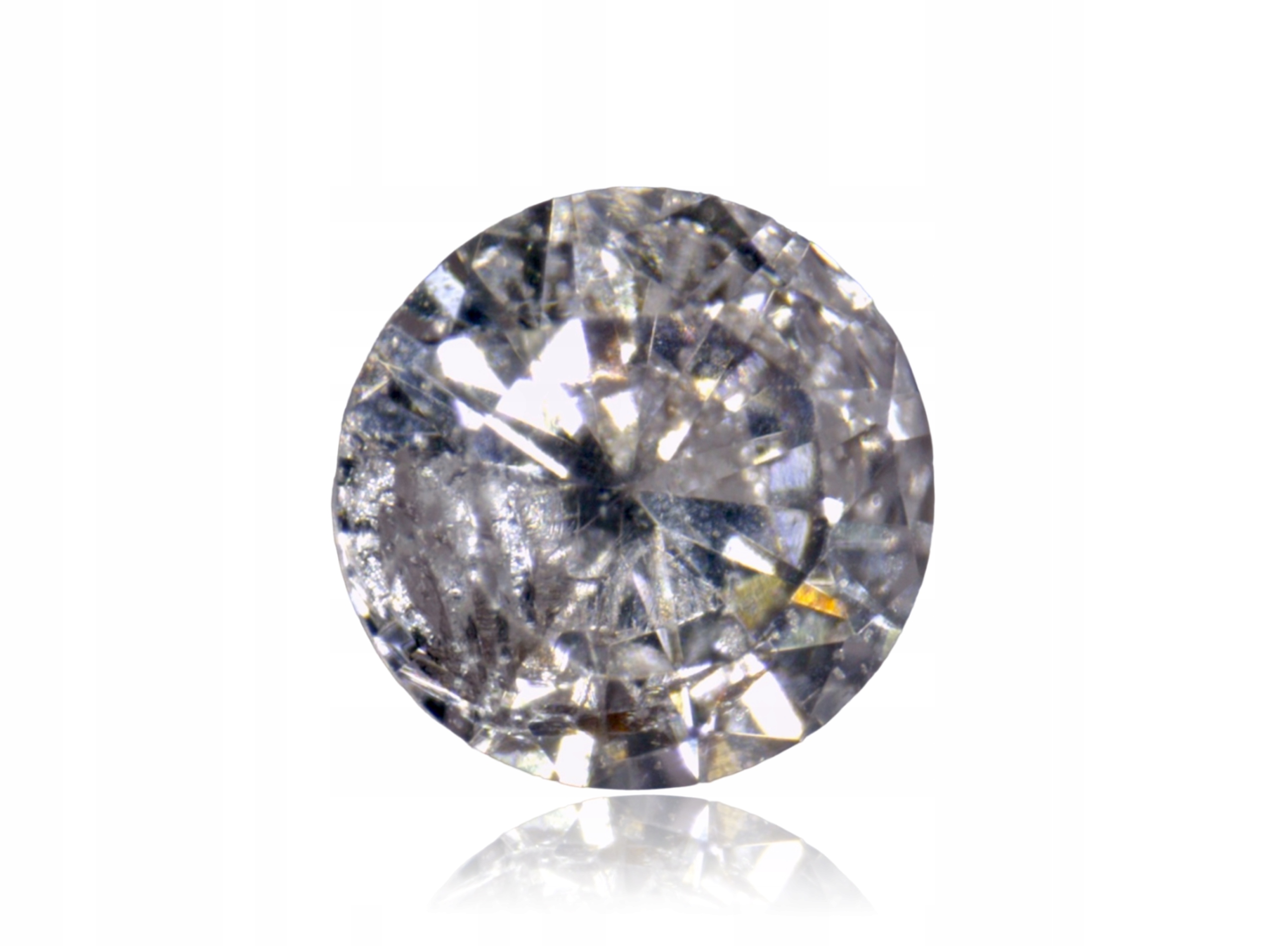 Přírodní Diamond 0.02ct Grey Briliant I3 eCertifikát Wbd