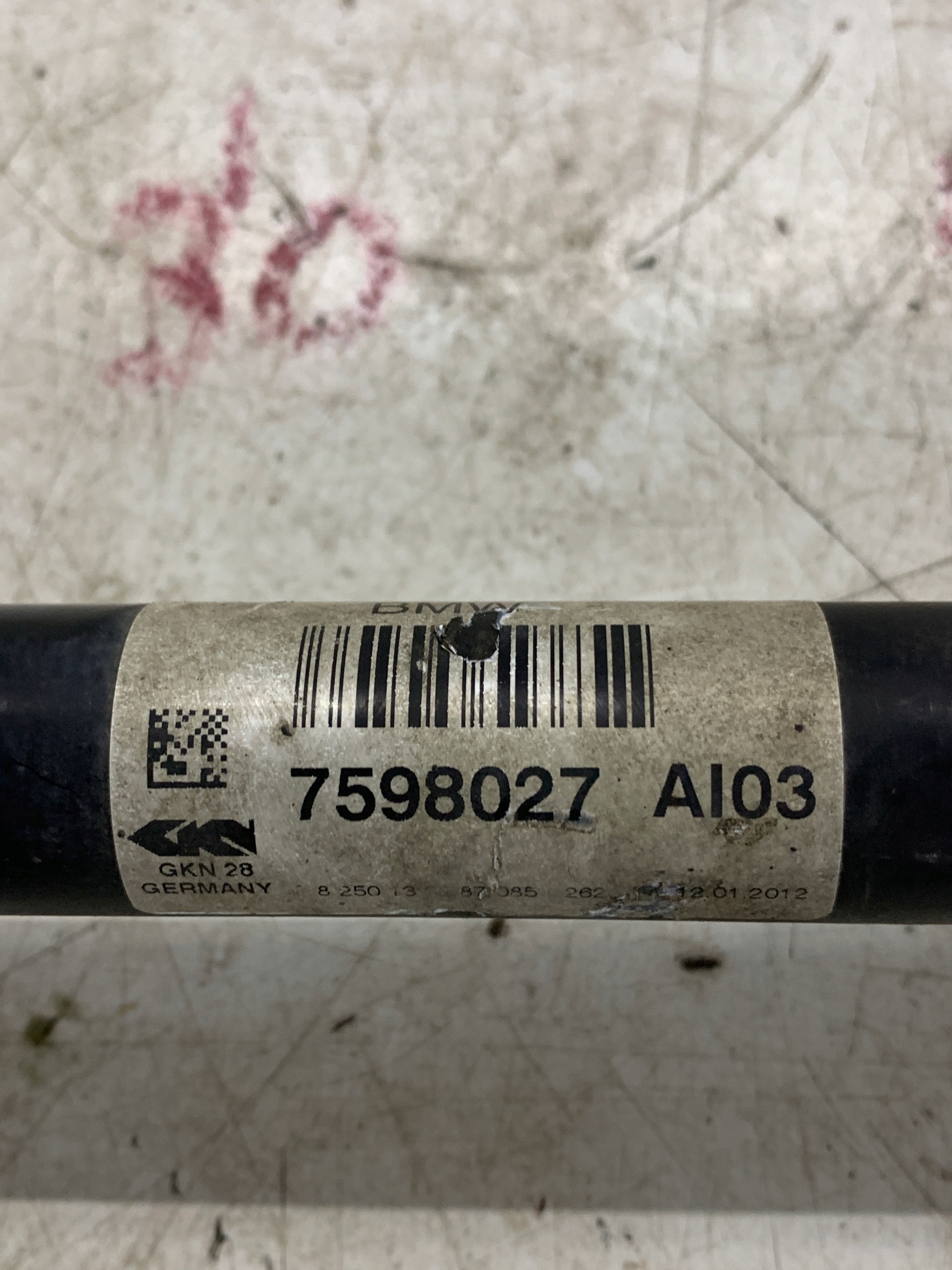 semi-axis semi-axis left front 7598027 BMW X3 F25 2.0D X-DRIVE4X4
