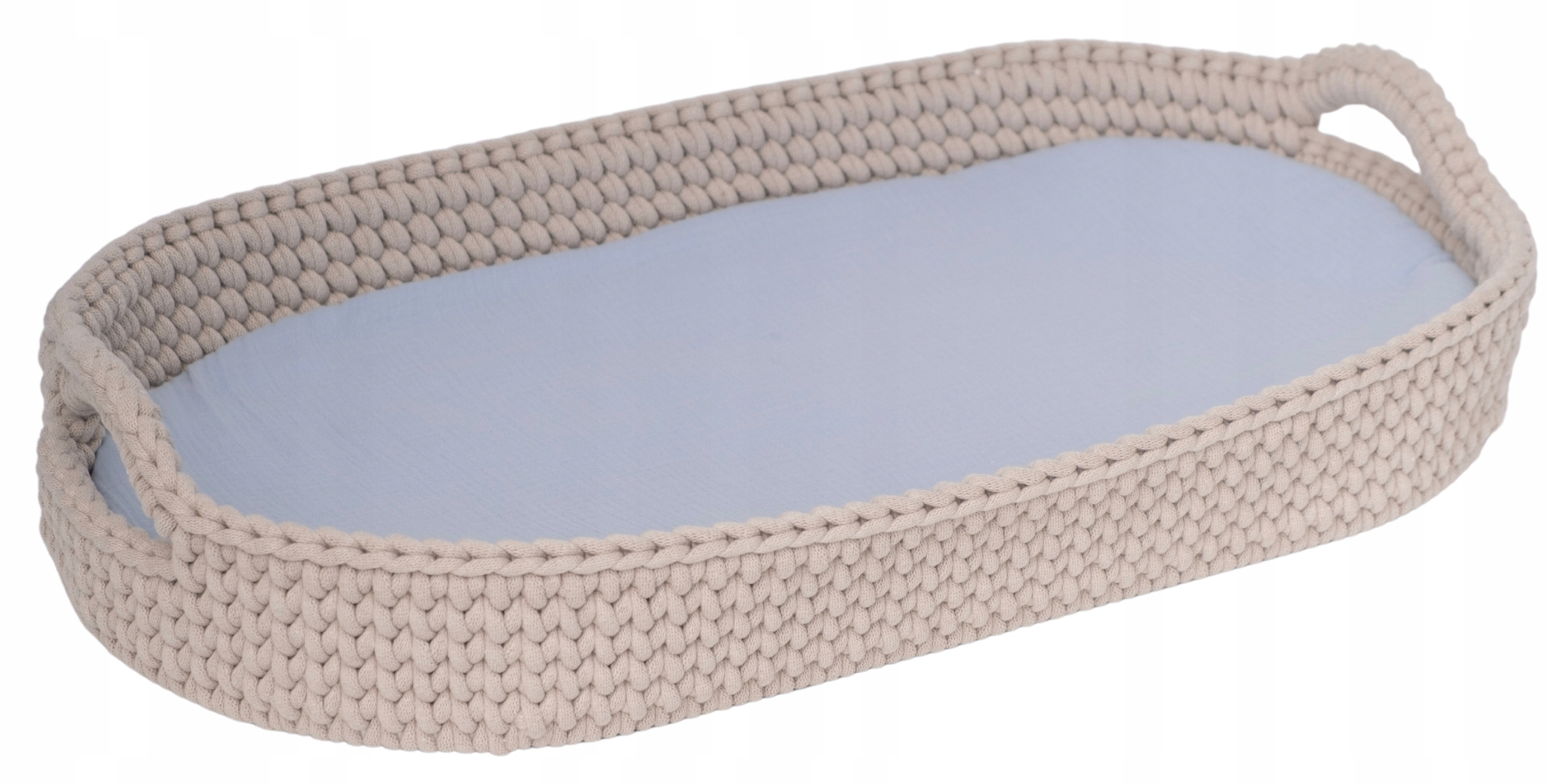 LikeMoses MATERAC PIANKOWY ALOEVERA DO KOSZA MOJŻESZA GONDOLI WÓZKA 75X35CM Długość 78 cm