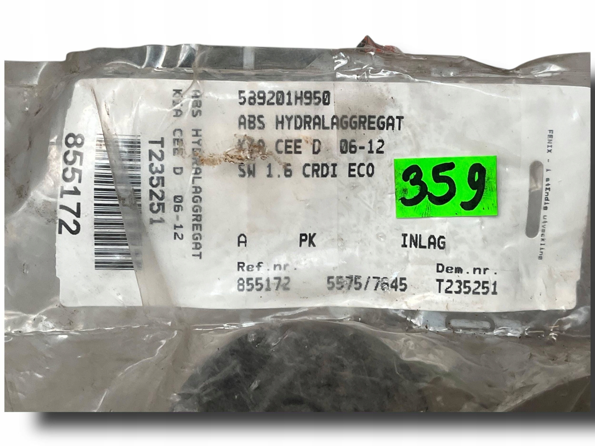 Pompa ABS 1H589-20650 KIA CEED e !J