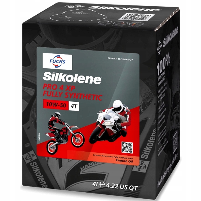 Fuchs Silkolene Pro 4 10W50 Xp 4T 4L 10W-50 4L