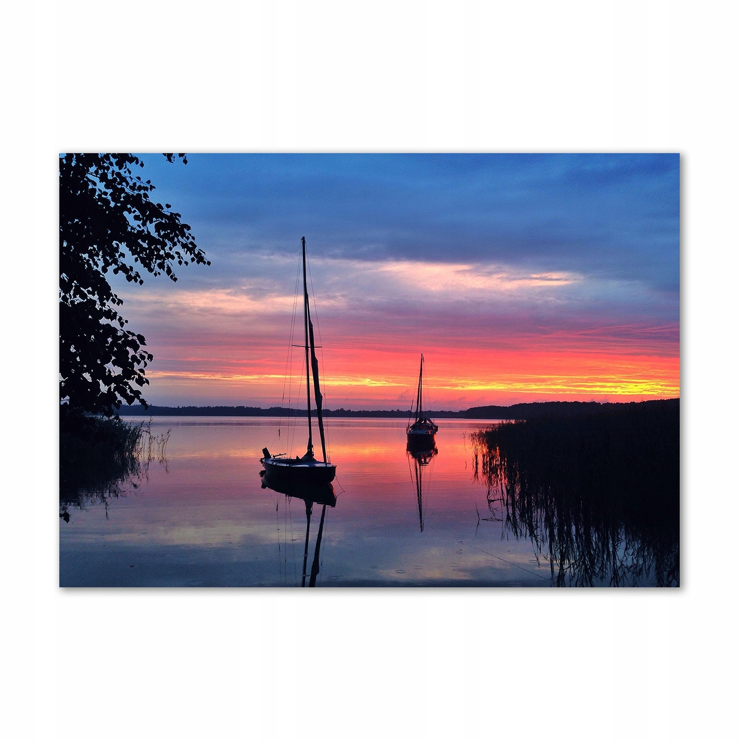 

Foto obraz szklany Żaglówki o zachodzie 100x70