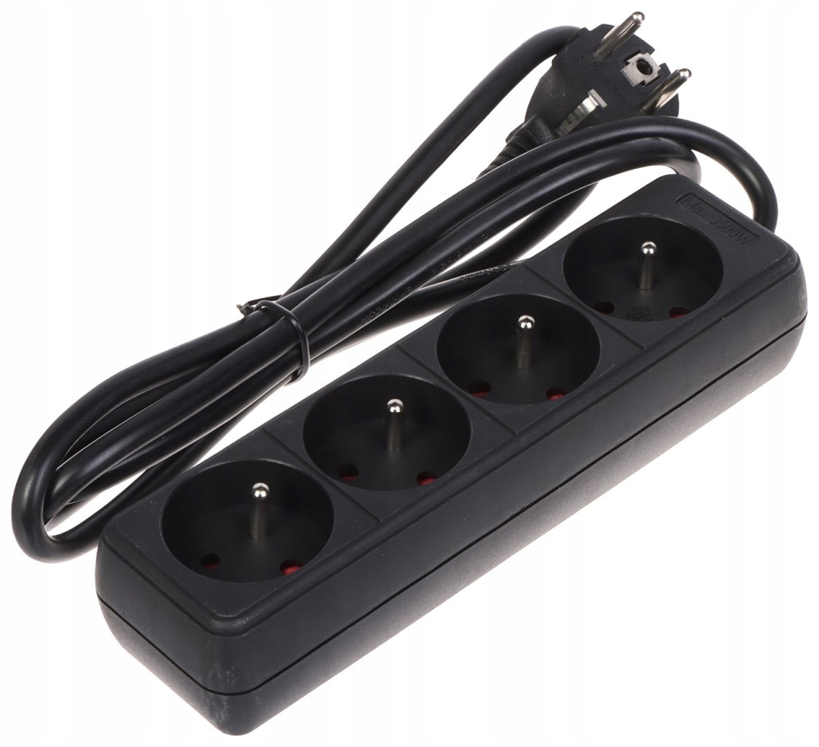 LISTWA ZASILAJĄCA PR-1.5M-4G/B (4 GNIAZDA) 1.3 m