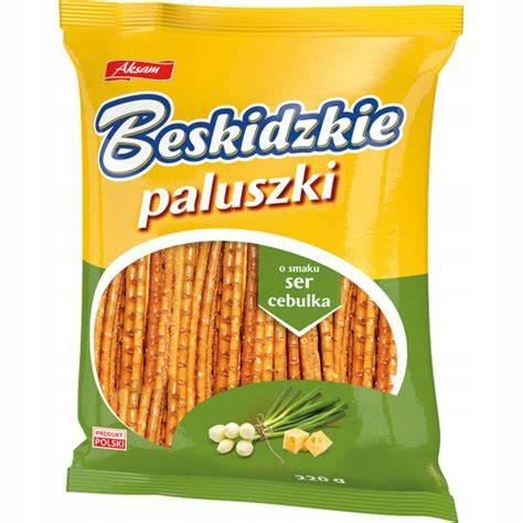 16 Sztuk Beskidzkie Paluszki 180G Serowo Cebulowe
