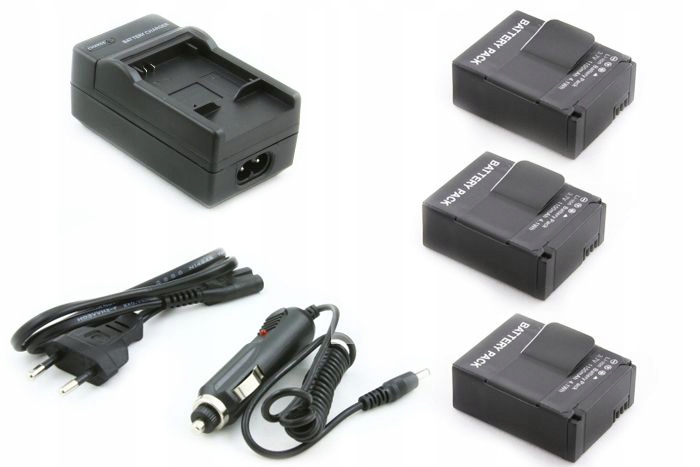 

3x Akumulator + Ładowarka do GoPro Hero 3 3+ 3 +