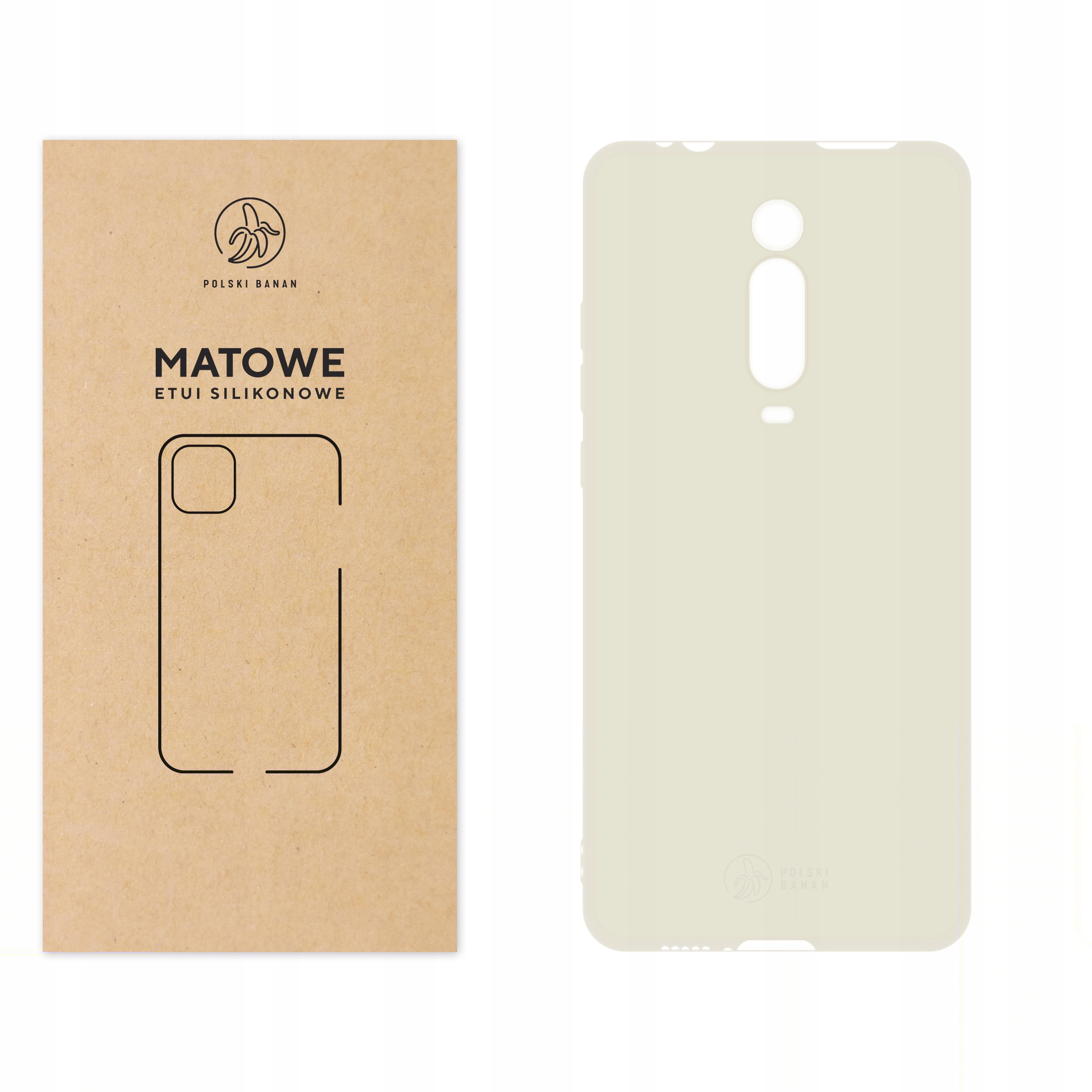 

Etui Matowe do Xiaomi Mi 9T kremowe