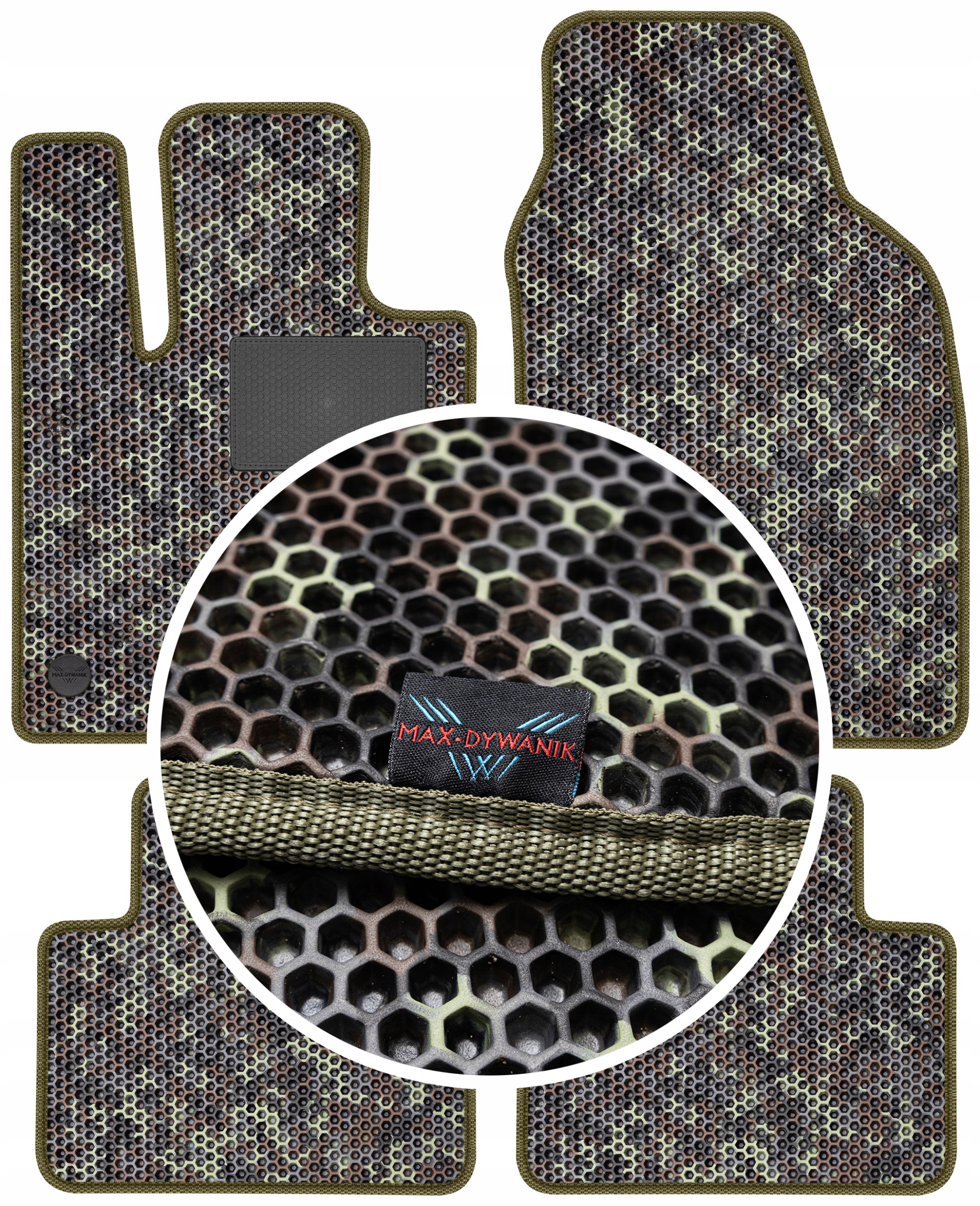 Fiat 500e 2019 Gumové rohože Eva Moro