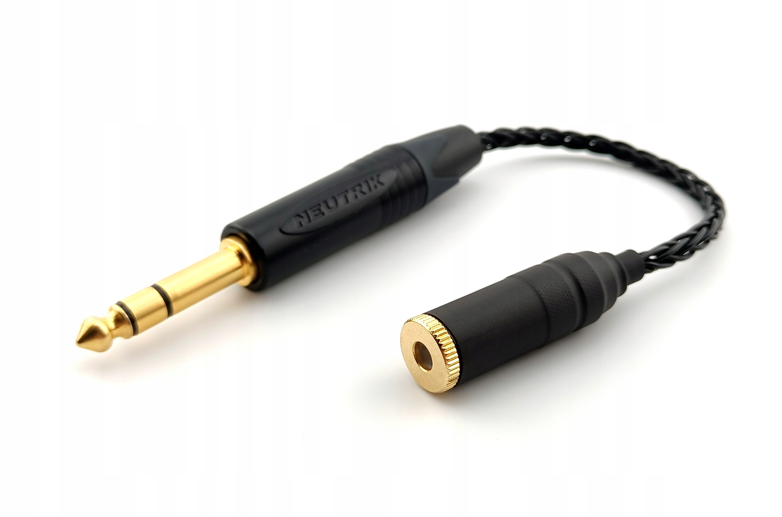 Vyvážený Adaptér 4,4 mm – 6,3 mm rovný Neutrik měď 6N Occ