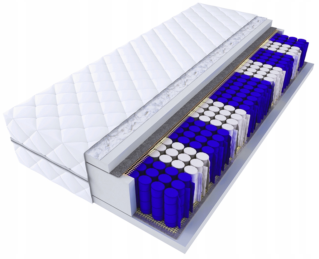 

Materac Scot 90x200 Kieszeniowy, Strefy, Pikowany