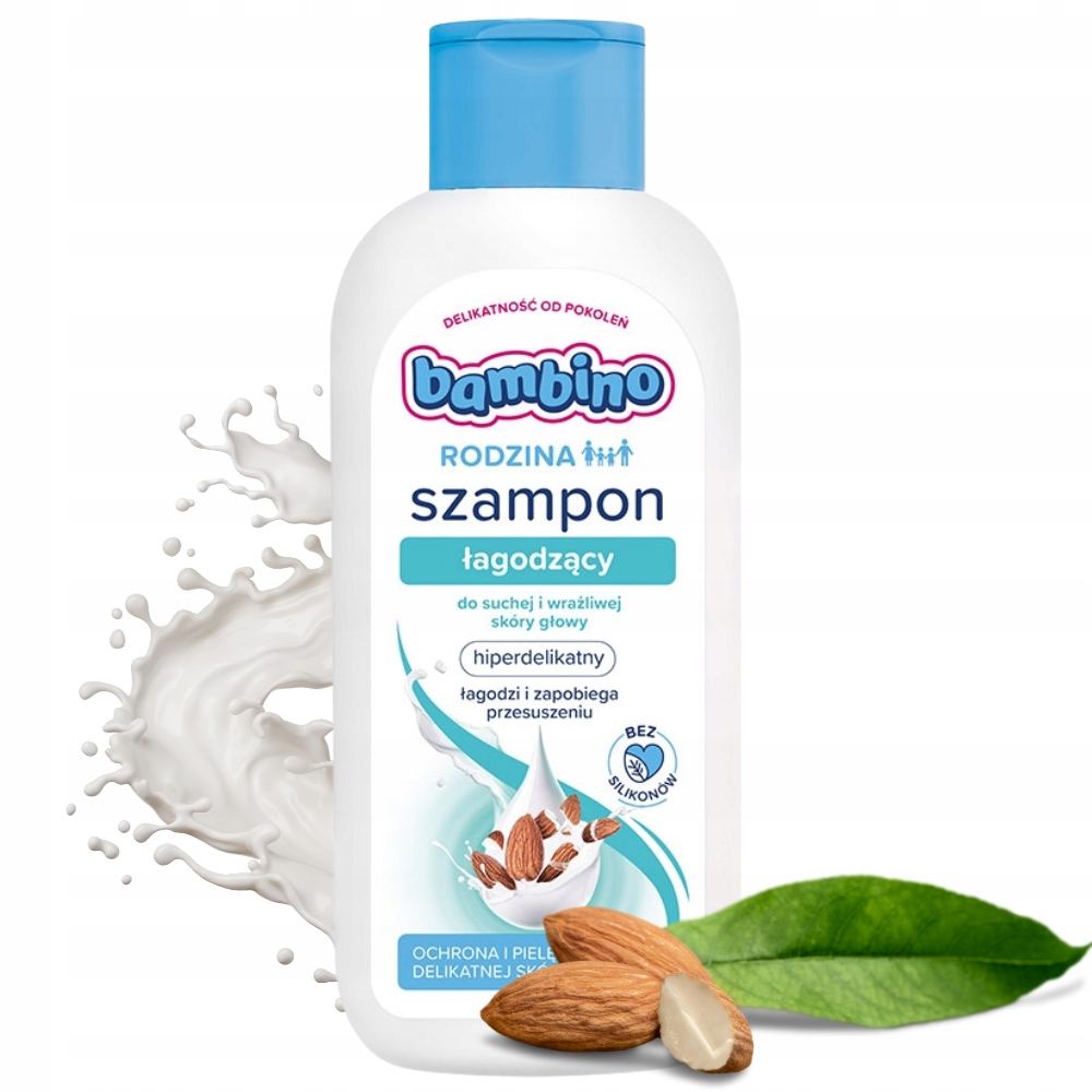 BAMBINO SZAMPON DO MYCIA WŁOSÓW ŁAGODZĄCY HIPERDELIKATNY RODZINNY