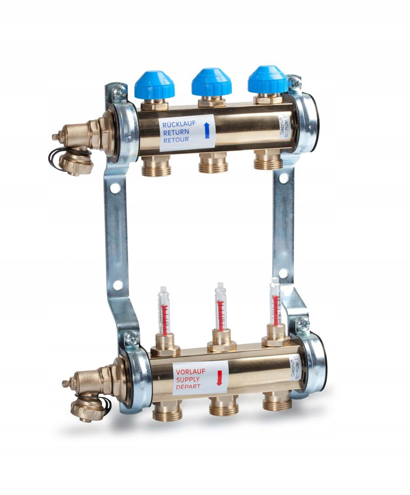 Rozdeľovač podlahového vykurovania 3 ot Watts 1“
