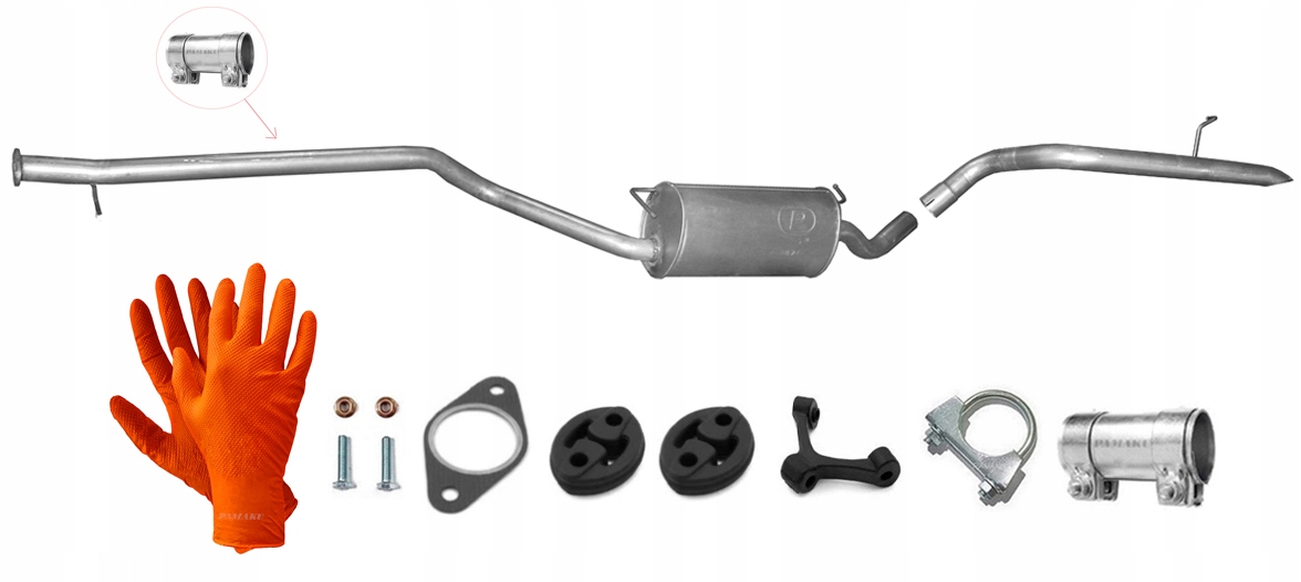 Ford Tourneo Connect 1.8 Di/TDCi (2004-2006) Lwb Tlumič Trubka