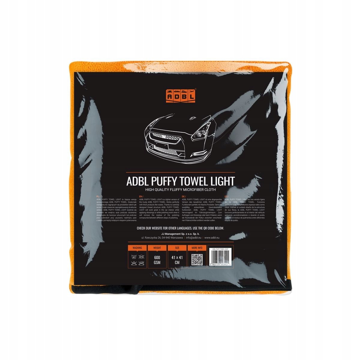 Adbl Puffy Towel Light 41x41cm 600gsm