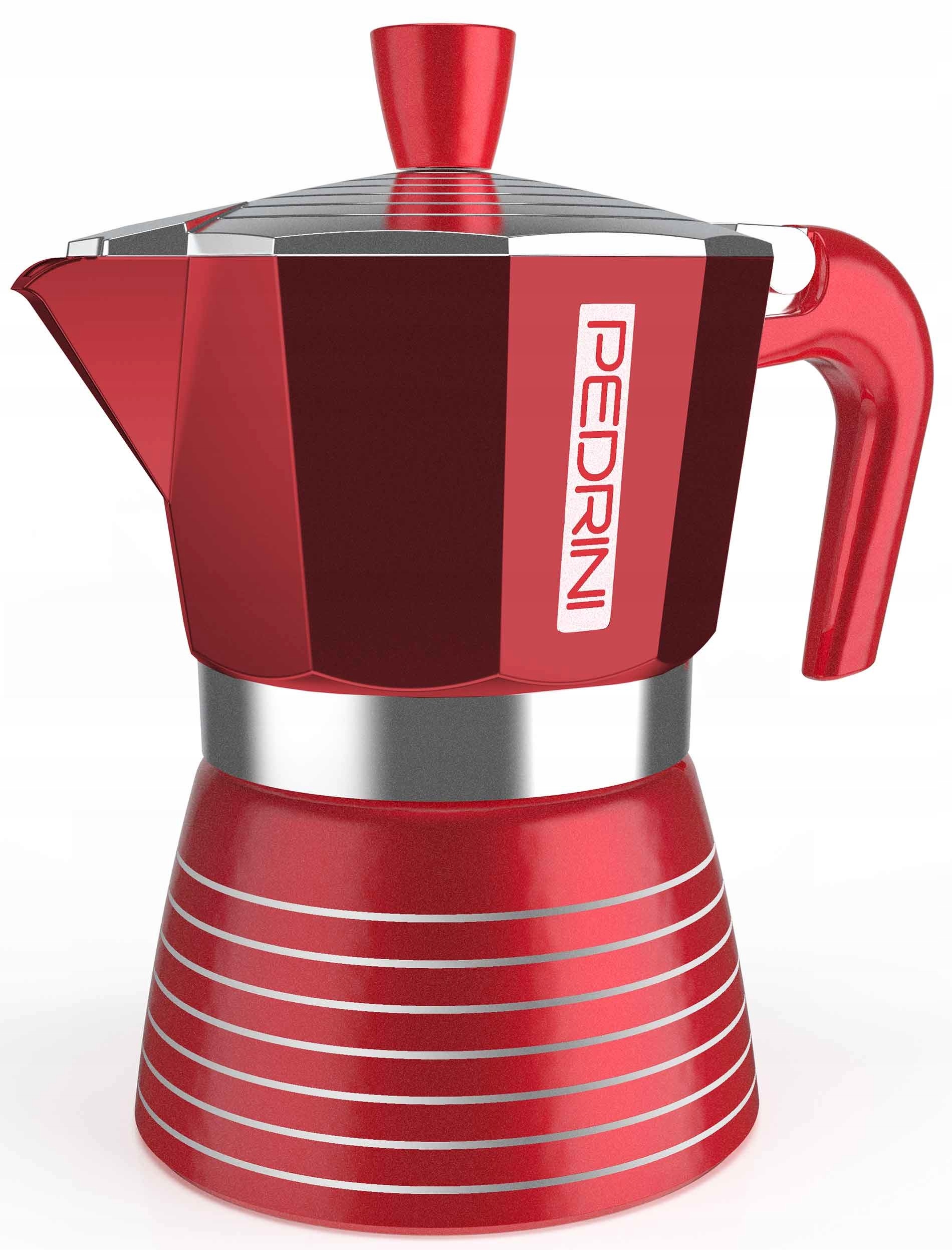 Kawiarka Czerwony 1 Tz Pedrini Infinity Red