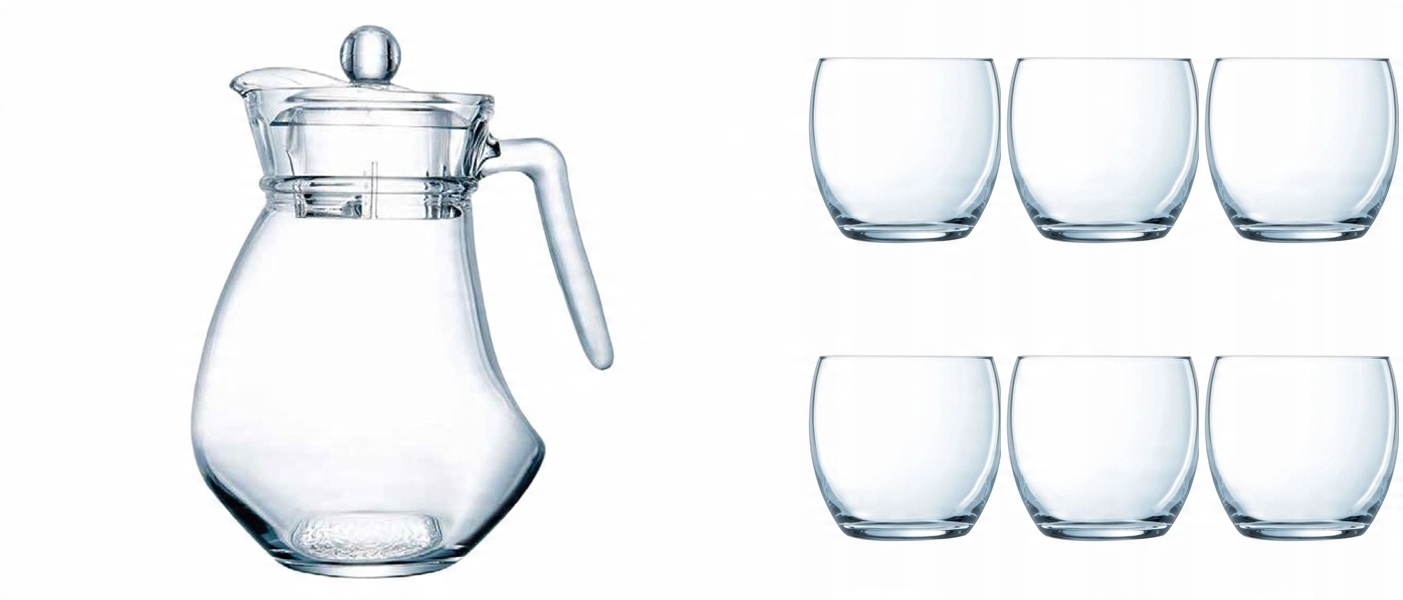 

Dzbanek Na Wodę Napoje 1,3 L Szklanki Luminarc